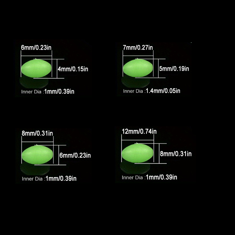100pcs/lot Oval Night Luminous - Fishing Rod Building Kit 评论和价格