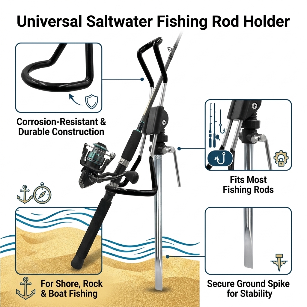 Universal Fishing Rod Support  - Fishing Rod Rack 评论和价格