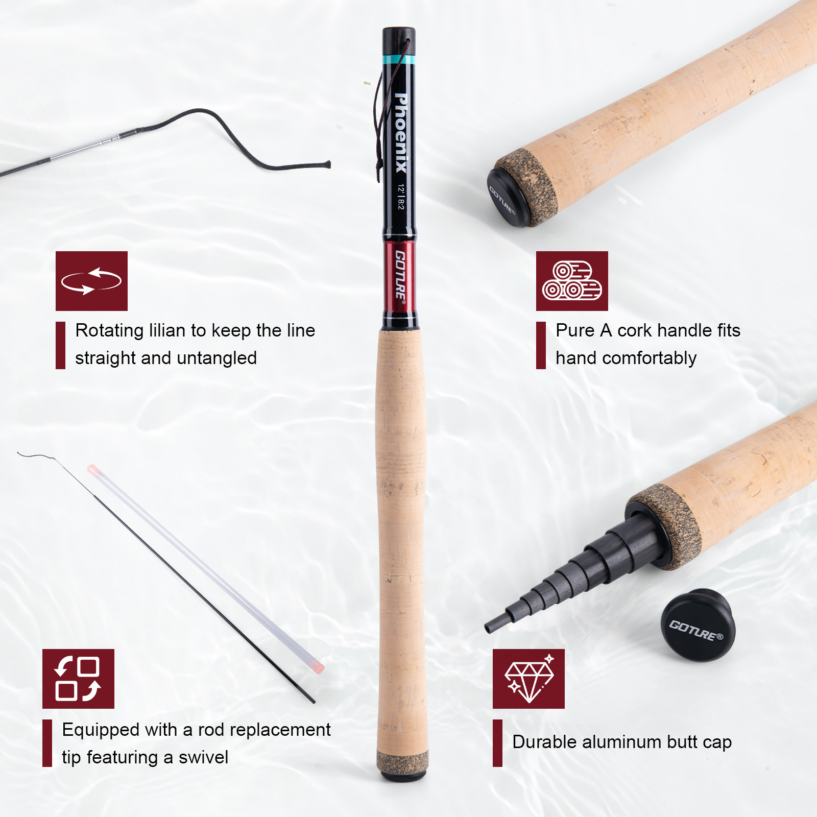 Goture 3.6m Tenkara Rod Set wi - Fishing Rod Tip Replacement 评论和价格