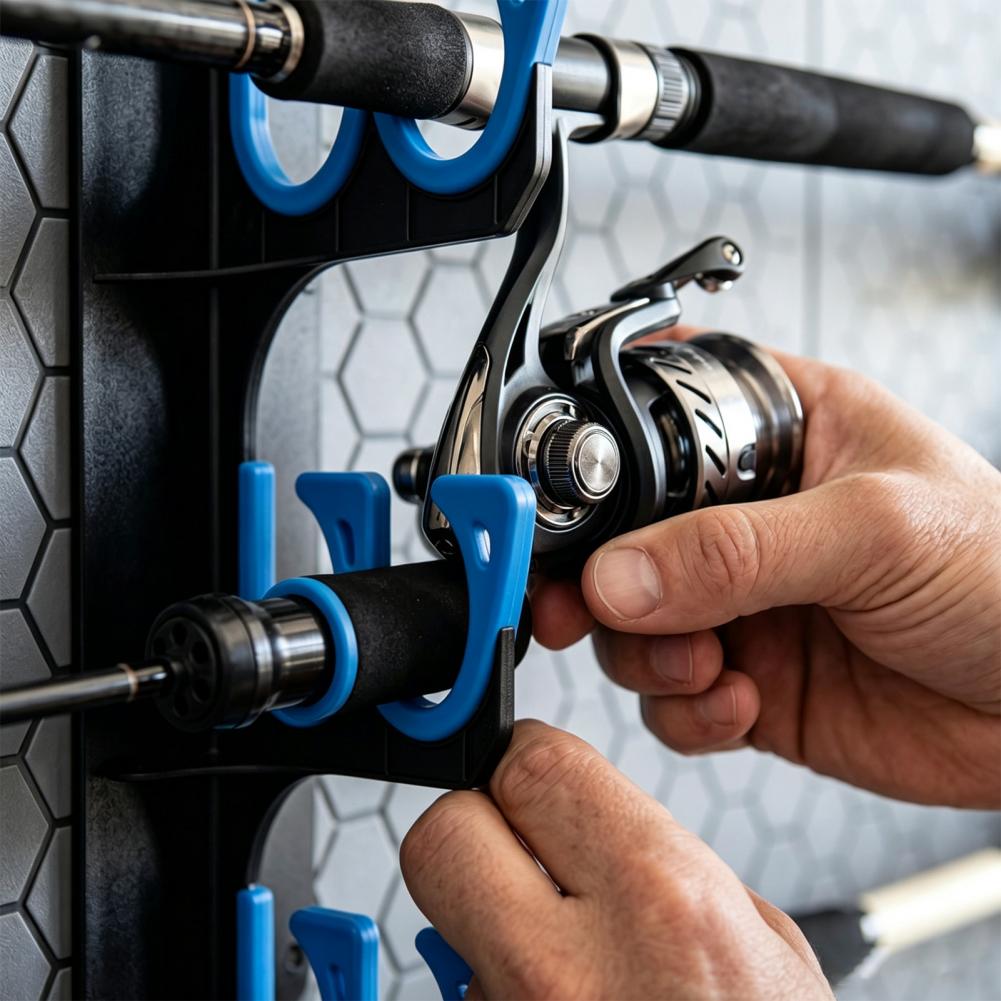 Wall Mounted Fishing Rod Rack  - Fishing Rod Rack 评论和价格