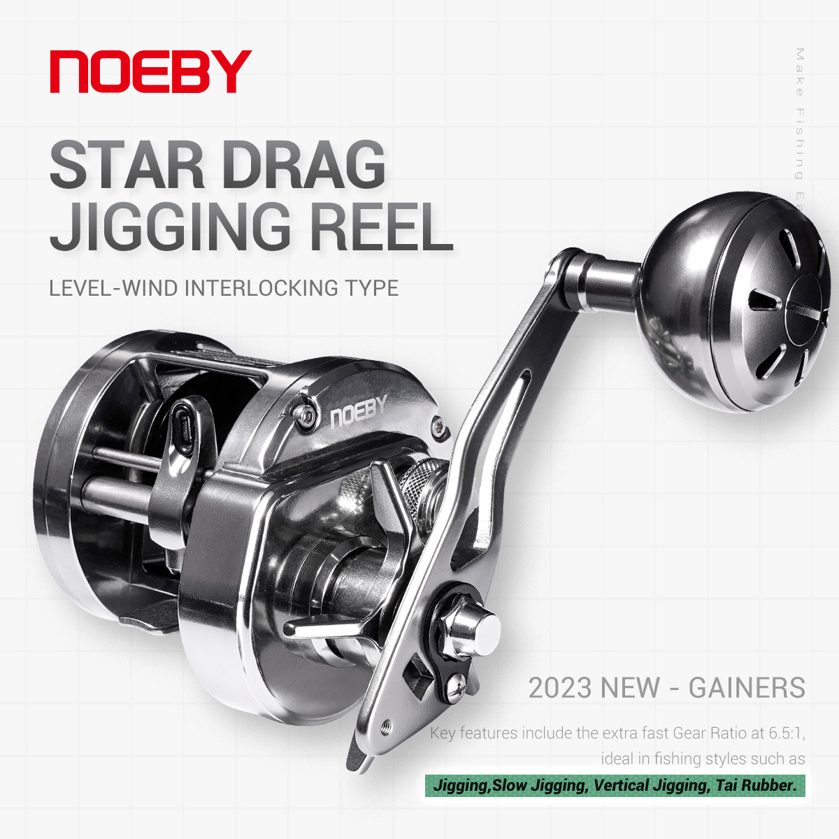 NOEBY Gainers Jigging Reel Met - Daiwa Reel Bg 评论和价格